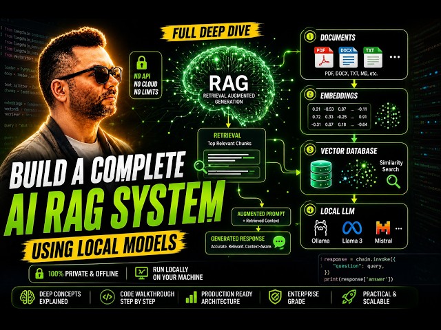 Build a Complete AI RAG System Using Local Models | Full Deep Dive Tutorial