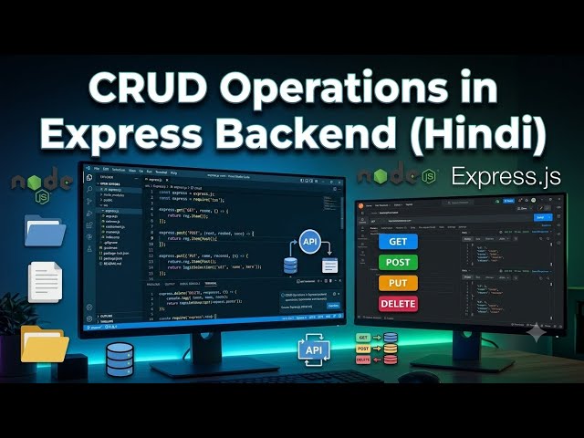 Build CRUD API using Express.js | Step by Step (Hindi)