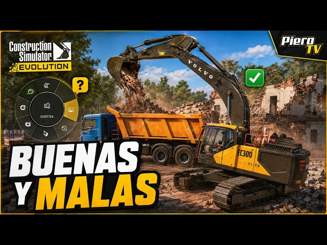 Construction Simulator Evolution GAMEPLAY Gamescom 2026 Nuevas mecánicas y novedades