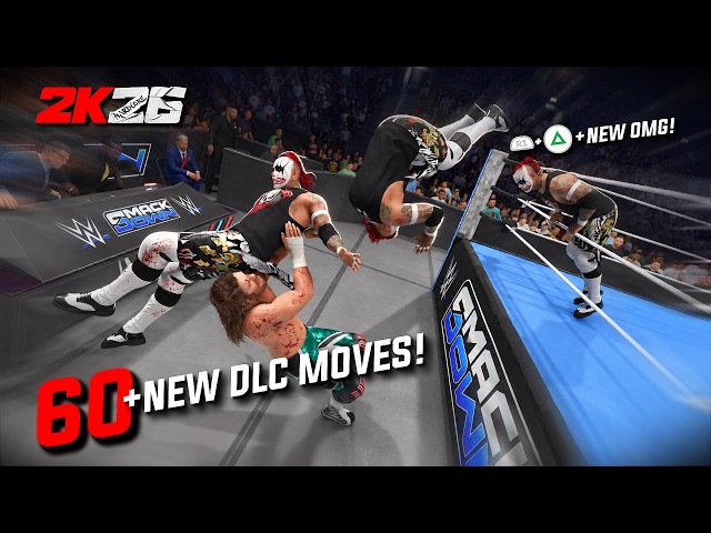 WWE 2K26: 60+ Coolest NEW DLC Moves! 🔥