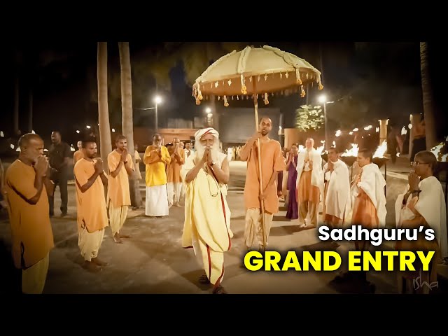 Sadhguru’s GRAND ENTRY to GURU PURNIMA CELEBRATION at Isha Yoga Center