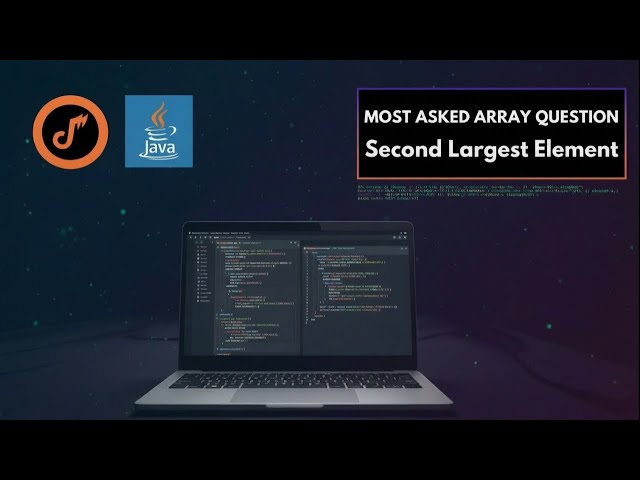Second Largest Element in Array | Java & JavaScript | DSA Interview Question