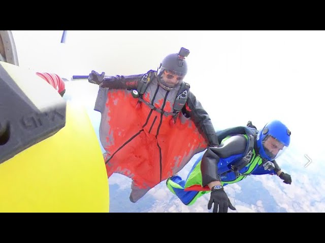 Wingsuit 1ère formation à 5, Cerfontaine 20-09-2020