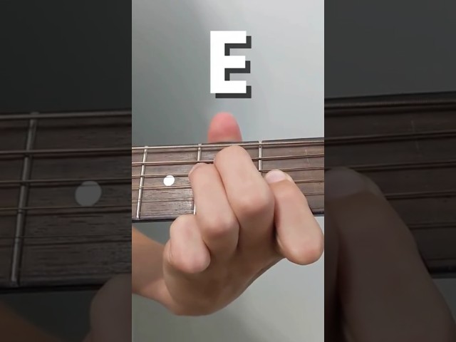 Guitar lessons for beginners (E chord) #guitar #chord