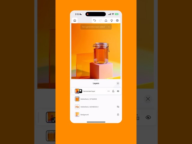 Harmonize on The Go With #Photoshop on Mobile! #shorts