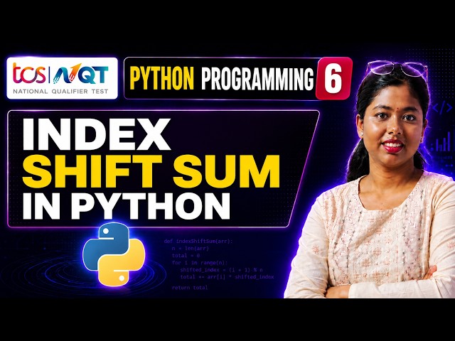 Index Shift Sum in Python | TCS NQT Coding Question 6 | Easy Solution