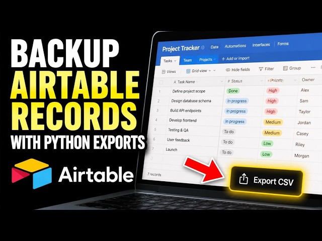 How to backup Airtable records with Python exports - Beginner Guide