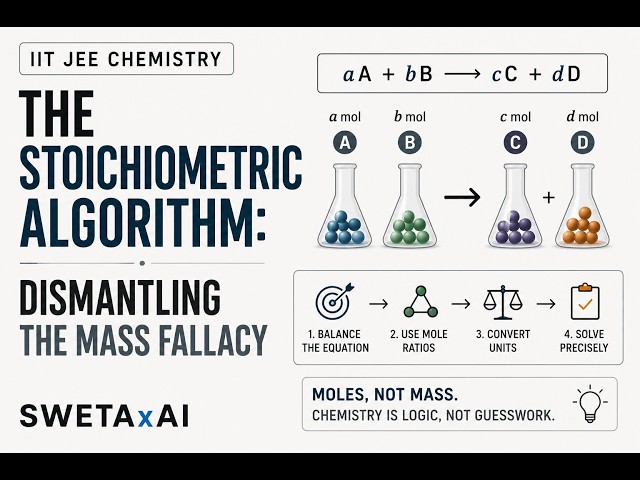 The Stoichiometric Algorithm: Dismantling the Mass Fallacy | IIT JEE Chemistry | SWETAxAI