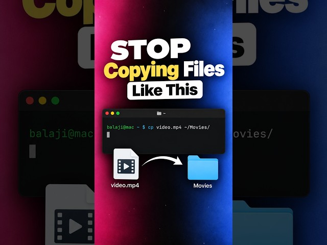 Stop Copying Files Like This | Tamil |#terminal #gta6 #trending #coding #software #programmingtamil