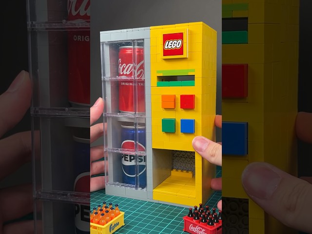 Giant Working Lego Soda Vending Machine #lego
