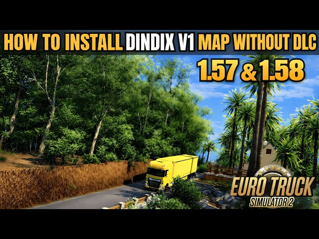 How to Install DinDix Map Mod in Euro Truck Simulator 2 | No DLC Required ETS2 1.58