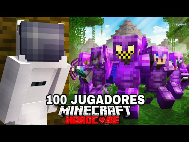 100 Jugadores Simulan una Batalla Real Azteca en Minecraft |  Película Completa