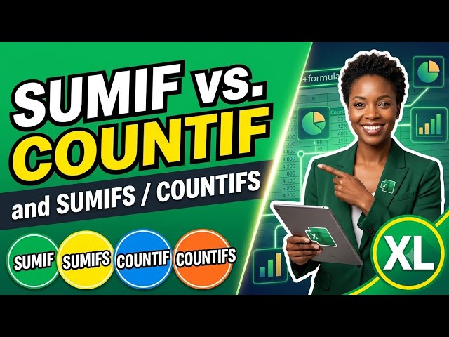 How to SUMIF, SUMIFS, COUNTIF & COUNTIFS in Excel | Complete Tutorial for Beginners