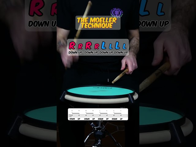 The Moeller Technique in 10 seconds! 🥁
