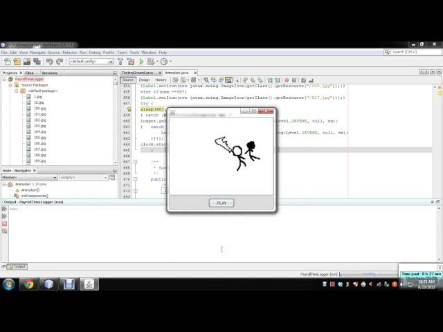 JAVA NETBEANS SIMPLE ANIMATION
