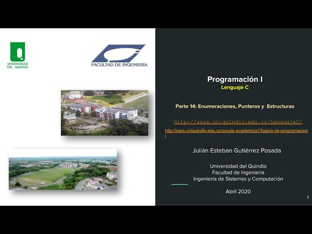 14   Leng C   Enum   Punteros   Estructuras