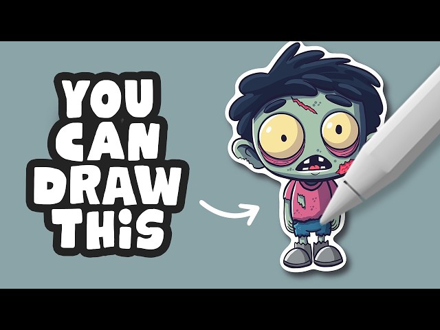 Draw This Cute Zombie in Procreate 👻 | Easy Step-by-Step Tutorial for Beginners