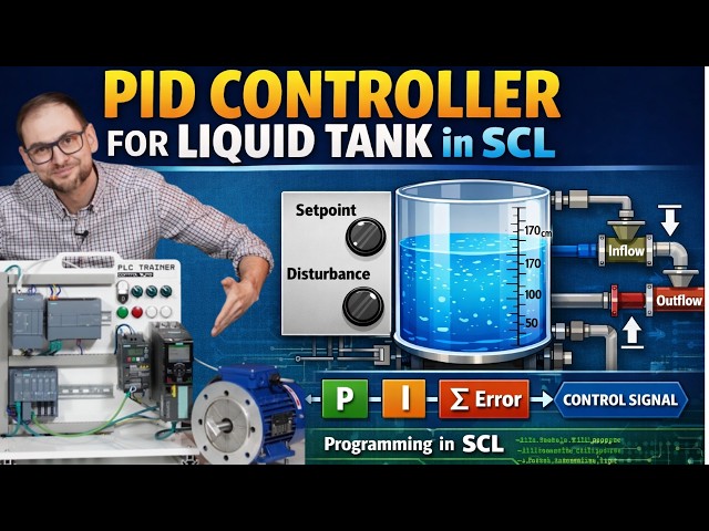 Handling System Disturbances: Building a PI Controller in SCL (PLC Project)