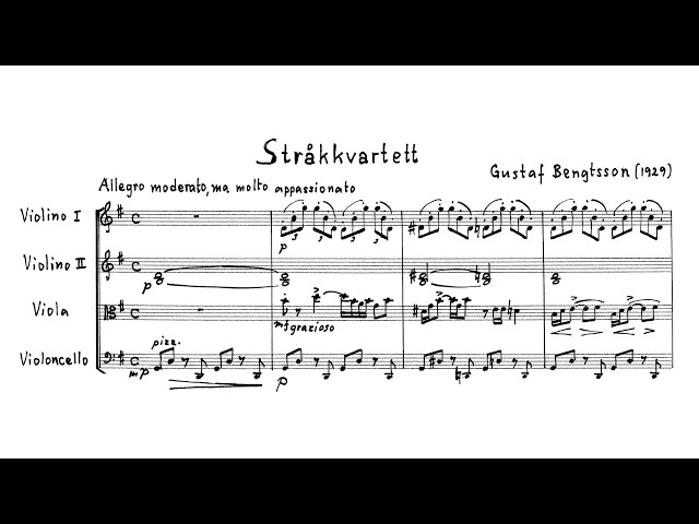 Gustaf Bengtsson – String Quartet