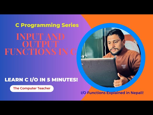 I/O Functions in C | printf() and scanf() Explained | By The Computer Teacher gets() and puts()