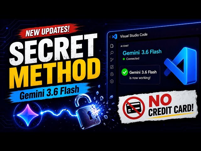 Gemini 3.6 Flash in VS Code (Free AI Coding) – OpenAI Compatible Method