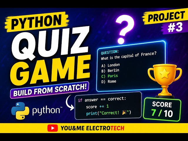 Python Level-Up Journey: Coding a Quiz Game from Scratch