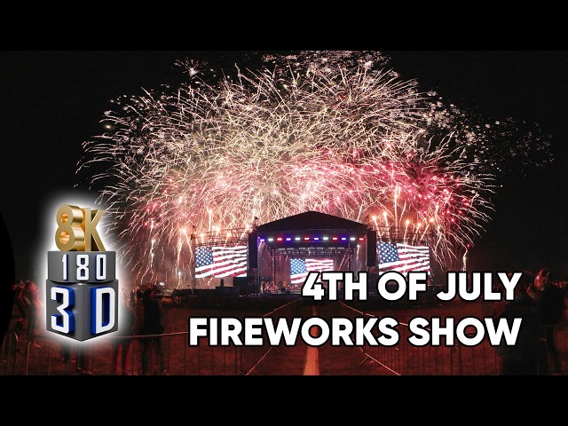 USA 250th INDEPENDENCE DAY! July 4th, 2026 🎆 Epic 3D VR Fireworks & Live Music