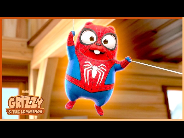 Spider Lemmings | Grizzy & the Lemmings | 25' Compilation | 🐻🐹 Cartoon for Kids