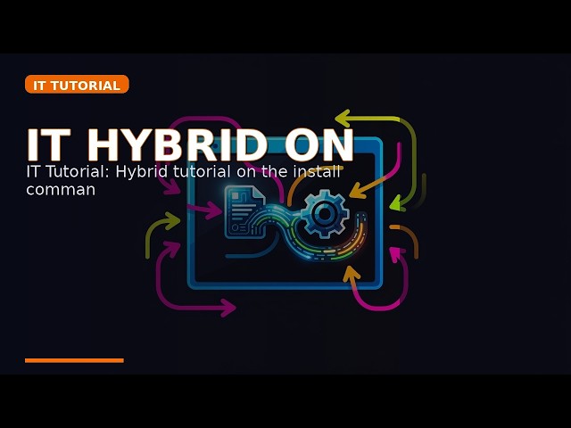 IT Tutorial: Hybrid tutorial on the install command from coreutils. Conce