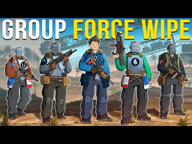 The POWER of a SKILLED GROUP on FORCE WIPE - Rust