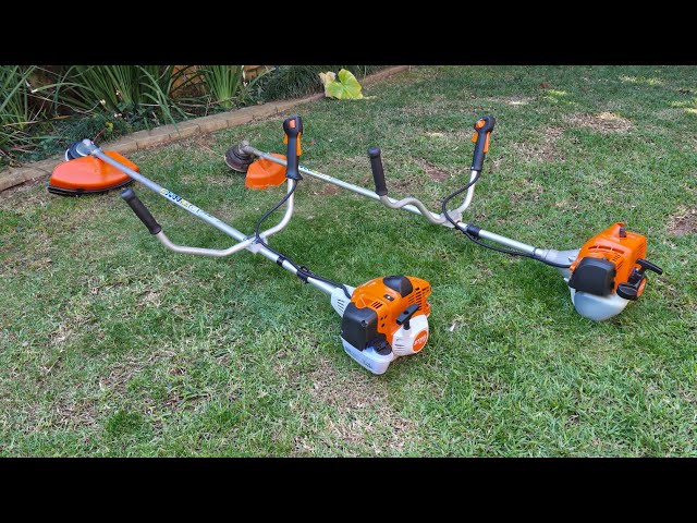 Cold start Stihl Fs230 and Stihl Fs161 brush cutters. | POV footage. 