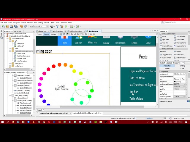 Java Swing Netbeans UI inspiration 17 FINAL Nav Bar
