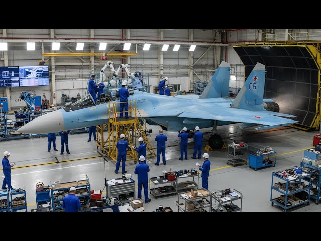 Inside Su-35S Factory: Radar Checks, Flight Control Calibration & Final Engine Run-Up