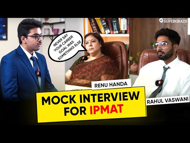Mock Interview for IPMAT Exams 🔥| IPMAT 2024 Interview Strategy & Tips | IPMAT Interview Prep Tips