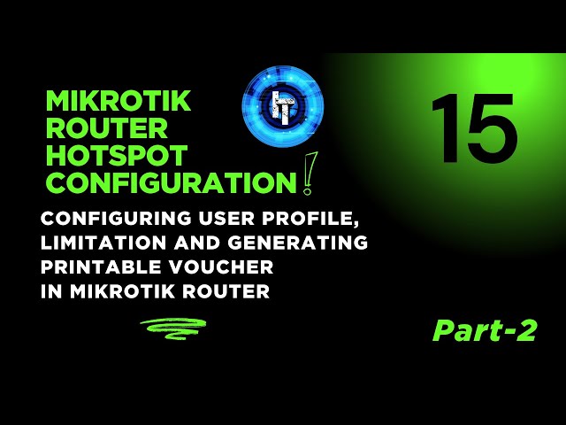 MikroTik Hotspot Configuration | Create Users & Generate Vouchers Using User Manager | Full Tutorial