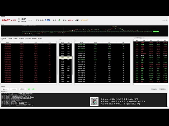 【天真選擇權】程式交易-python-api-盤中實況-