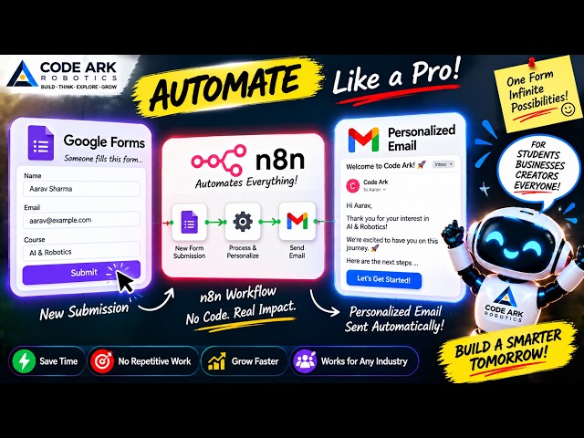 Google Forms → Personalized Emails Automatically with n8n 🤖