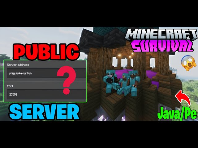 Minecraft Public Smp Live | 24/7 Public Server | Java + Pe #minecraftlive