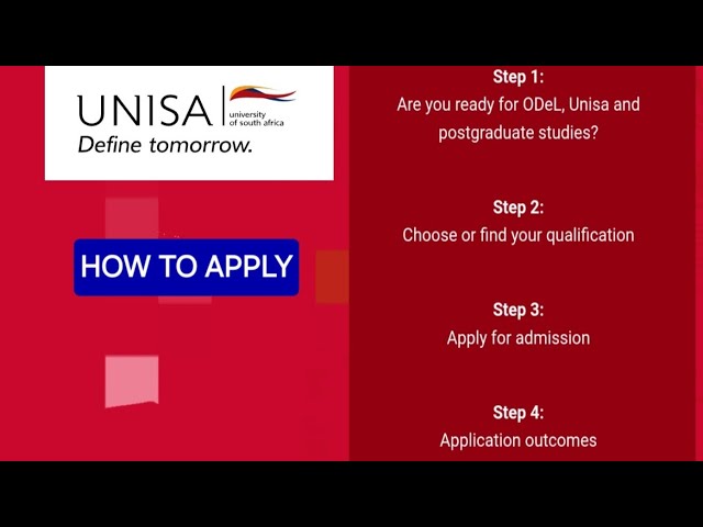 How to Apply at UNISA 
