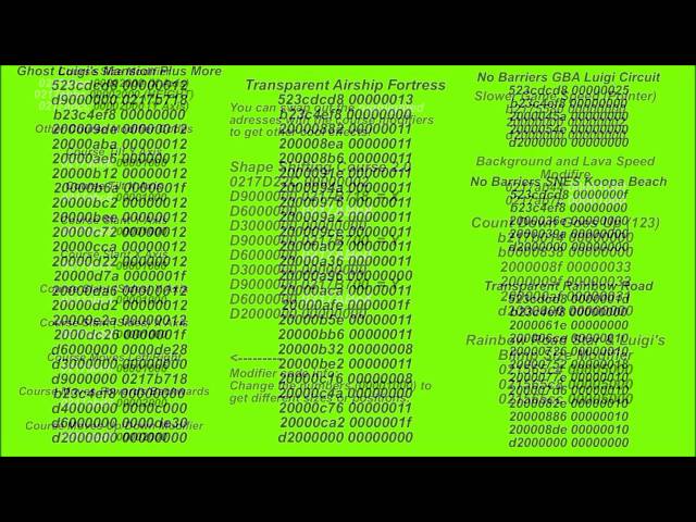 Mario Kart DS ~ Ultimate AR Code Collection!!!