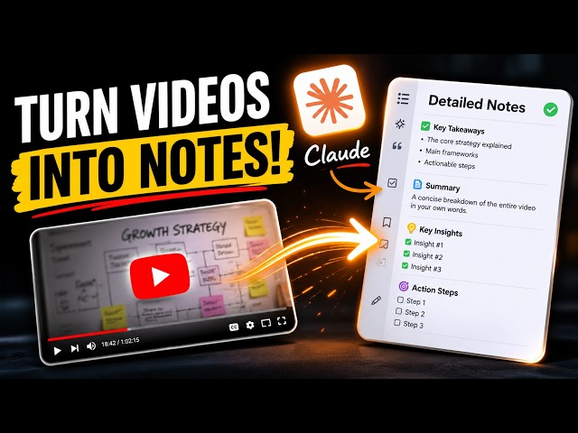 Turn Any Video Into Detailed Notes with AI