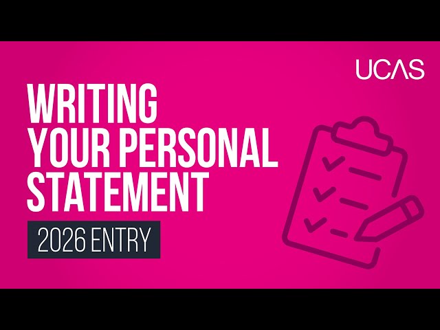 How to write your personal statement | 2026 UCAS applications