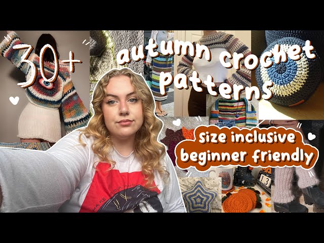 30+ size inclusive & beginner friendly crochet patterns | crochet inspo / ideas