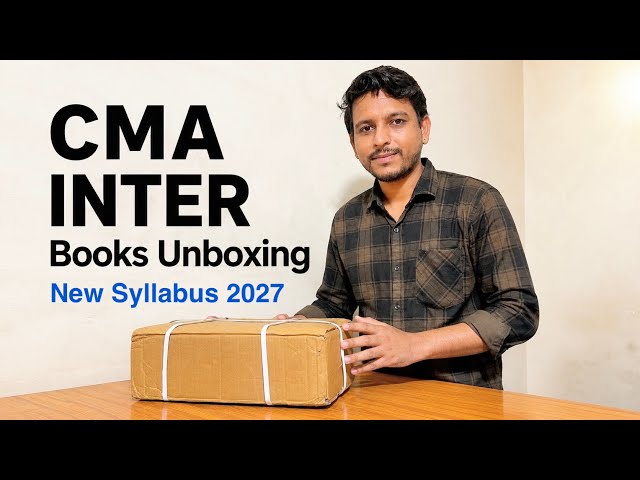 CMA Inter Books Unboxing New Syllabus 2027 | CMA Books #unboxing 