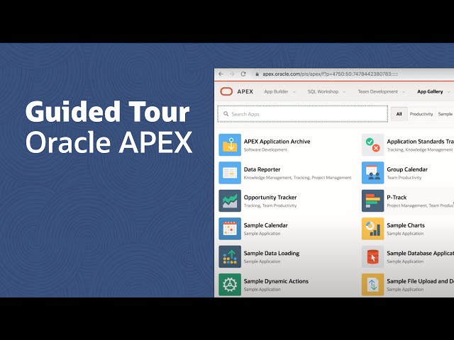 Oracle APEX Guided Tour