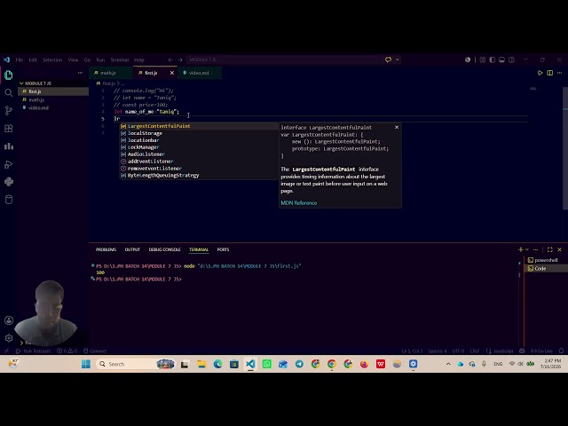 JavaScript Basics, Variables, Naming, Conversion