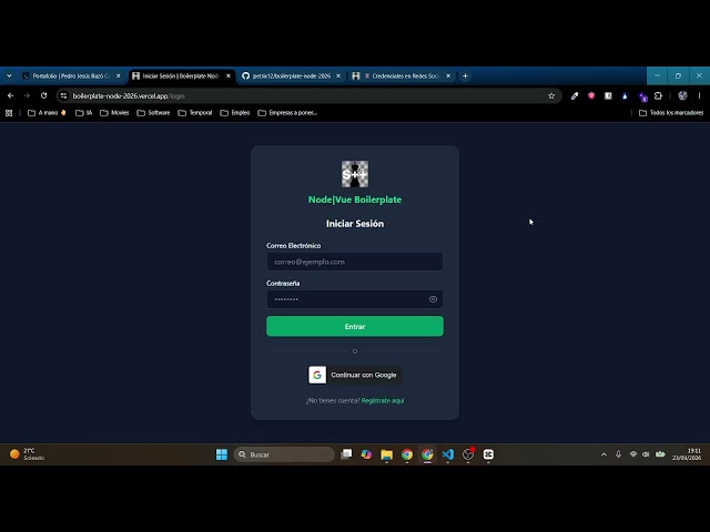 Boilerplate Node.js | Vue.js 2026