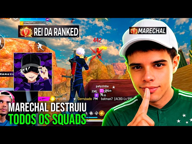 MARECHAL DESTROYED EVERY SQUAD WITH THE PERFECT SENSITIVITY IN RANKED: MARECHAL CLIPS - FREE FIRE