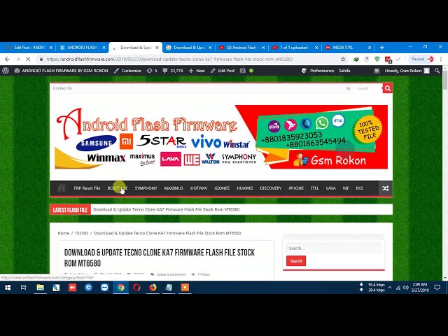 Download & Update Tecno Clone KA7 Firmware Flash File Stock Rom MT6580