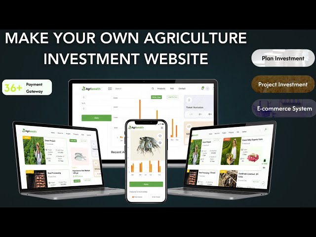 Make Agriculture Investment Taking And Ecommerce Website With Admin Panel